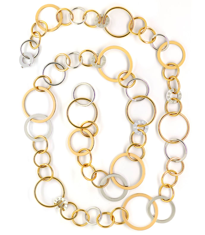 Foto 3 - Piaget Possession Halskette 82cm aus Gelbgold-Weißgold, Q1898