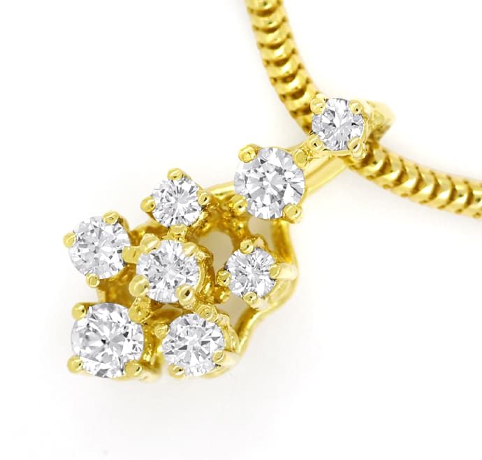 Foto 2 - Diamantenkollier 0,29ct Spitzen Brillanten 14K Gelbgold, S1606
