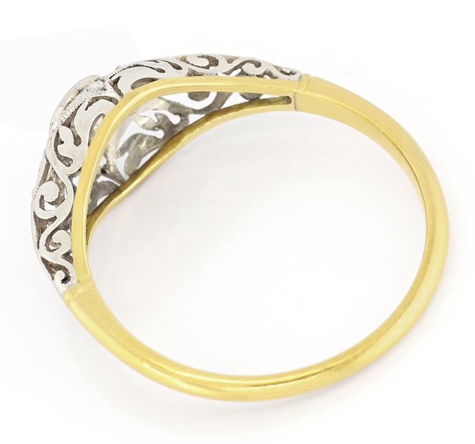 Foto 3 - Antiker Art-Deco-Ring mit 0,24ct Diamanten, S5932