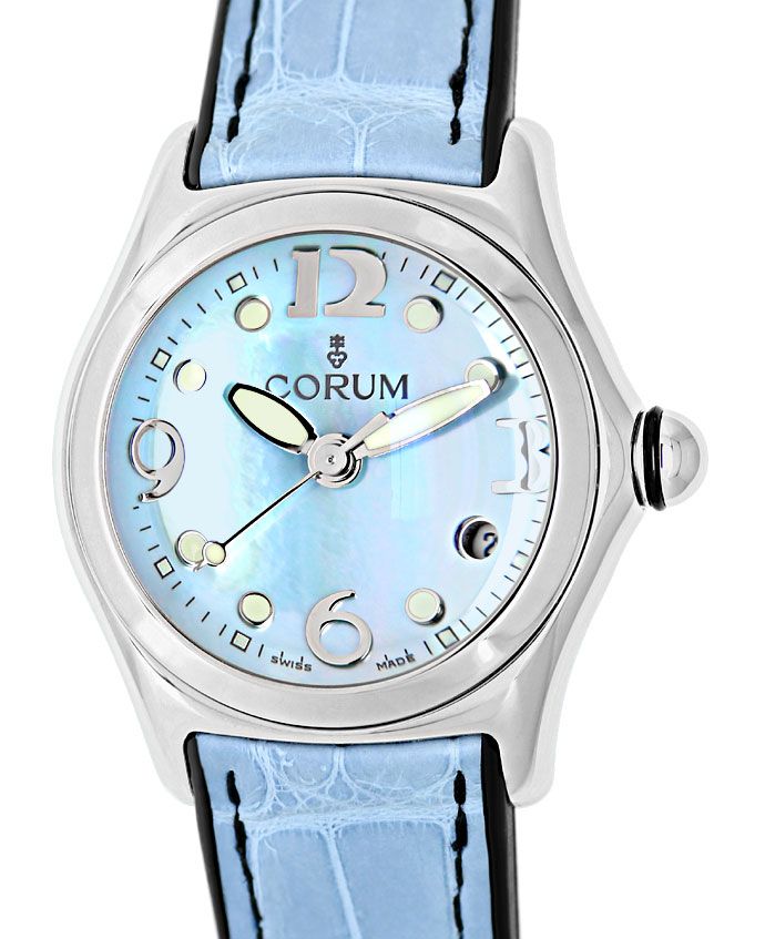 Foto 2 - Corum Bubble Medium Uhr mit Perlmutt ungetragen mit Box, U1441