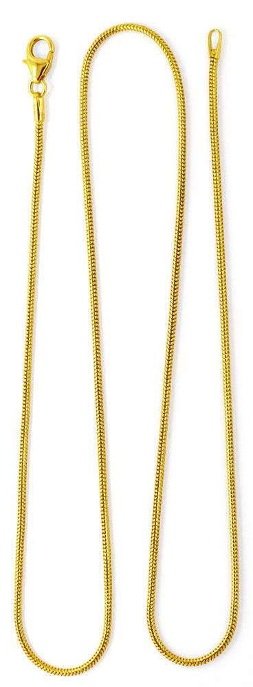 Foto 5 - Massive flexible Schlangenkette 45cm 14K Gelbgold, Z0101